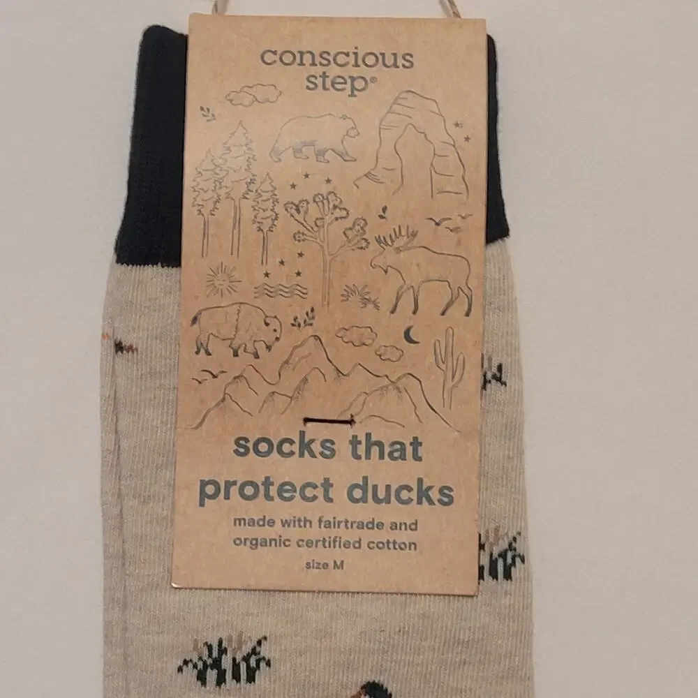 Conscious Step Socks That Protect Ducks Adult Medium NWT Mens 8-13 Women 9-14